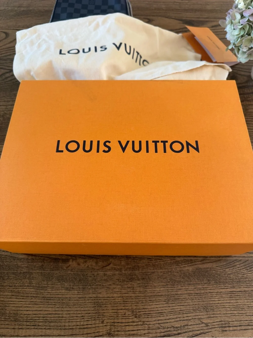 FULL SET Louis Vuitton Avenue Sling Bag Damier Graphite N41719